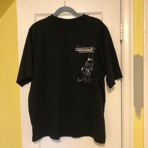 Helmut Lang Men’s XL Black Graphic Tee